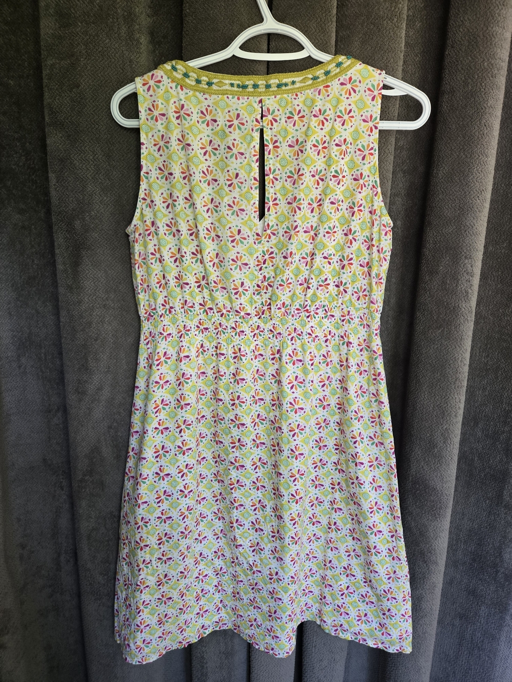 Surkana V-Neck Mini Beaded Dress Boho Festival Indie Vibes Whimsical Summer M - Picture 16 of 16